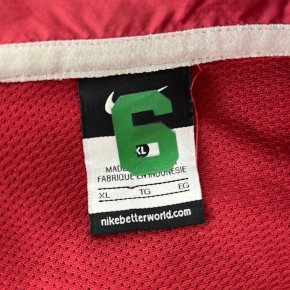 Nike Jacket Men Extra Large Windbreaker Maroon WSU Cougars Pullover College - Picture 3 of 12